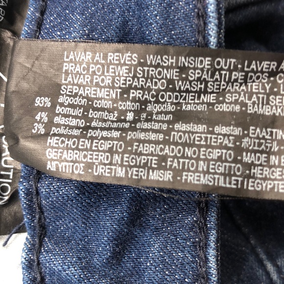 Zara Dark Wash High-Waisted Button-Fly Skinny Jeans Size 4 - Picture 8 of 13